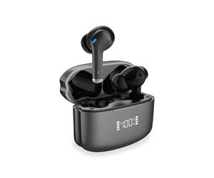 Ksix BXTW11N écouteur/casque True Wireless Stereo (TWS) Ecouteurs Appels/Musique USB Type-C Bluetooth Noir