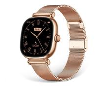 Ksix Iria - Montre connectée avec bracelet - affichage 1.7" - Bluetooth - 28.6 g - rose