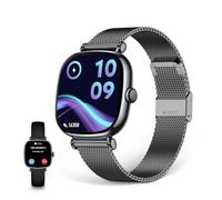 Ksix Iria Negro - Smartwatch 1.7"- 2 Correas (Metal + Silicona)