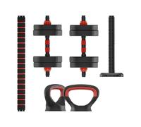 Ksix Kit Haltère+barre+kettlebell 10kg