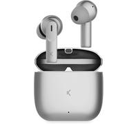 Ksix Meteor Écouteurs Sans Fil Bluetooth, Appels Hd, Annulation De Bruit Enc, Étui De Charge Métallique, True Wireless Stereo, Autonomie 32H, Assistants Vocaux, Résistant À L'Eau, Argent