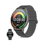 KSIX Montre connectée Core 3 Max Go pour Homme - Écran AMOLED 1,73", Design Ultra-Fin, appels, Bracelet magnétique en Silicone, étanchéité IP68, Compatible iPhone®, Android® et Samsung® - Noir