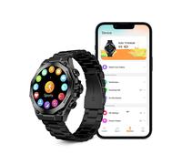 Ksix – Montre connectée Titanium – Écran AMOLED 1,43" Bluetooth 5.3 IP67 – Noir