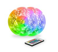 Ksix Pack de 2 Bandes Led RVB de 5m chacune - Différents Modes d'Eclairage - Télécommande