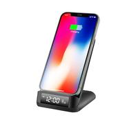 Ksix Qick Wireless Charger/Alarm Clock - 15W - Black