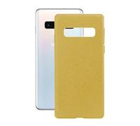 KSIX Smart Your Tech Coque écologique pour Galaxy S10, Semi-Rigide, Jaune
