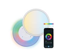 Ksix Smartled Plafond Intelligent Duo - CCT-RGB - Contrôle par APP - 24W - 42cm