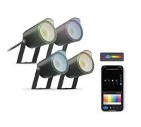 Ksix Smartled Rgbwic 18w Led-spot 4 unités Argent Argent One Size