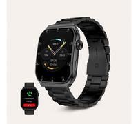 Ksix Olympo Montre Intelligente pour Homme, élégante avec appels et Notifications, écran AMOLED, Surveillance de la santé et du Sport, Assistants vocaux, autonomie 5 Jours, Application iOS et, Noir,