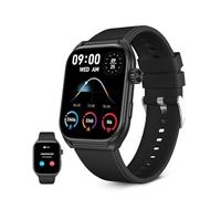 KSIX Smartwatch Urban Move noir, écran AMOLED 2,06", messages, mains libres, assistant vocal, 100+ modes sportifs
