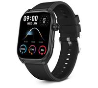 Ksix Urban Move - Alliage de zinc - Montre connectée avec bracelet - silicone - taille du poignet : 150-200 mm - affichage 2.06" - Bluetooth - 58.7 g - noir