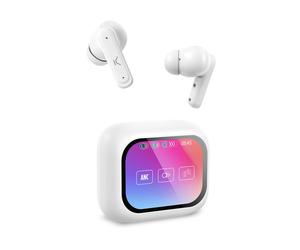 Ksix Vision Casque True Wireless Stereo (TWS) Ecouteurs Appels/Musique/Sport/Au quotidien Blanc