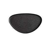 ksjdieunf Assiettes À Desserts Assiette triangulaire ronde en céramique, assiette à Sauce, Steak de Restaurant occidental, mode for la maison Vaisselle De Dîner(Black)