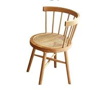 ksjdieunf Fauteuils de Bureau pour la Maison Chaise de Salle à Manger en Osier scandinave, Chaise rotin Simple, Moderne et créative, for B&, hôtel, Salon, Loisirs, Dossier Unique Salon et Loisirs