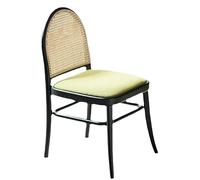 ksjdieunf Fauteuils de Bureau pour la Maison Chaise de Salle à Manger scandinave en Osier, mobilier café, Dossier, chaises rétro for la Maison Salon et Loisirs