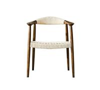 ksjdieunf Fauteuils de Bureau pour la Maison Chaise de Salle à Manger scandinave, Tabouret Dossier en Corde Chanvre, Chaise Salon Simple et Moderne, Longue Salon et Loisirs