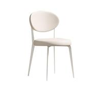 ksjdieunf Fauteuils de Bureau pour la Maison Chaise de Salle à Manger Vent crème française scandinave Moderne Simple ménage Table Blanche Dossier Tabouret Chaise Salon et Loisirs