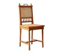 ksjdieunf Fauteuils de Bureau pour la Maison Chaises en rotin Style Milieu du siècle, chaises de Salle à Manger tissé for Petit Appartement, Coiffeuse Chambre Vintage, Dossier Salon et Loisirs