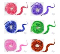 KSJEHW 12 pièces Jouets De Ver Magique,Chenilles Magiques,vers De Torsion Magiques,Hippocampe Magique,Jouets De Ver Flou Ondulé,Jouets pour Enfants Et Chat,pour Magie,Fête d'enfants(6 Couleurs)