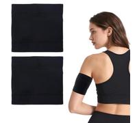 KSJEHW 2 Pièces Brassard de Protection pour Capteur Glycémie, Brassard Diabète pour 2/3, Bracelet de Maintien Réutilisable pour Capteur de Glucose, Taille XS, Noir