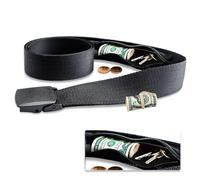 KSJEHW Ceinture de Voyage Porte-Monnaie, Pochette secrète, Ceinture Cache Billets, Idéal pour Une Meilleure Sécurité en Voyage et Travail（Noir