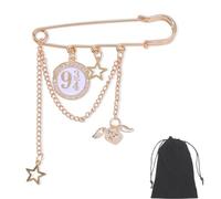 KSJEHW La Voie 9 3/4 Pinces pour Châle, Fans de Harry Broche Épingle à Nourrice, pour la Fixation de Pull, Robes, Épingles de Sûreté pour Vêtements Décoration, Cadeaux pour sorciers et magiciens
