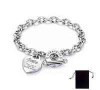 KSJEHW SKZ Bracelet unisexe en acier inoxydable avec pendentif en forme de cœur, Bracelet STray Kids, article de fan de Kpop Cadeau pour Stay