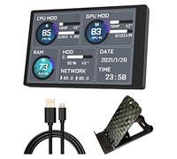 KSJOAIDDE Écran IPS 3,5 pouces pour CPU GPU RAM HDD Dynamic Display Compact pour PC