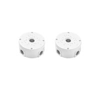 KSJOAIDDE Lot de 2 boîtes de jonction universelles pour caméras dôme de bureau, intérieur et extérieur, blanc, 11,8 x 11,8 x 5,3 cm