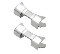 KSJOAIDDE Lot de 2 bracelets de montre en acier inoxydable avec extrémités incurvées 18 mm, 18mm, Polyester