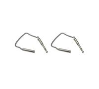 KSJOAIDDE Lot de 2 sifflets de dressage pour chien en acier inoxydable à ultrasons pour arrêter les aboiements L 8,7 x 0,7 cm