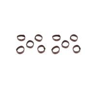 KSJOAIDDE Lot de 5 anneaux de rechange en cuir synthétique Marron foncé 24 mm, 20mm-24mmC, Polyester