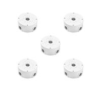 KSJOAIDDE Lot de 5 boîtes de dérivation universelles pour caméras dôme de bureau, intérieur et extérieur, blanc, 11,8 x 11,8 x 5,3 cm