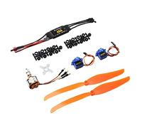 KSJOAIDDE Moteur sans balais A2212 1000 KV + ESC 40 A + servo 9G + hélice pour pièce d'avion RC