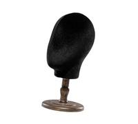 KSJOAIDDE Tête de mannequin polyvalente pour perruque, support marron