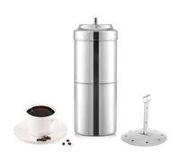 KSJONE Cafetière filtrante sud-indienne 200 ml, 2 à 4 tasses en acier inoxydable, cafetière goutte à goutte, Madras Kaapi Kappi, machine à décoction