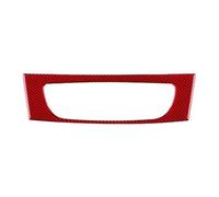 Ksjosji Accessoires Intérieurs Autocollant en Fiber Carbone Souple Véritable pour Fluence pour Megane pour 3 RS 2009-2015 CD Commande Centrale Voiture Voiture Décalcomanies(Red Carbon)