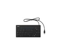 KSK-3230IN (US) USB Clavier anglais US, QWERTY noir membrane en silicone, étanche (IPX7)