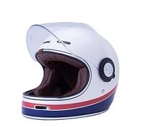 KSK Casque Sixties et RETROCUP Fibre de verre Blanc ECE R 22.05, Taille XS (53-54cm)