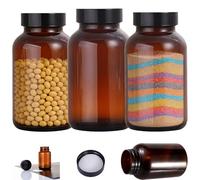 Ksnowqi 3 Pièces 750ml Marron Bocaux de Rangement en verre, Bocaux en Verre Brun avec Couvercles, Bocaux en Verre Hermétique avec Bouchon à vis avec Étiquette pour Épice, Céréales, Noix, Farine, Soja
