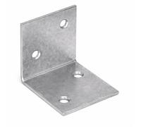 KSO1 Lot de 1 équerre d'angle en acier galvanisé 30 mm x 30 mm x 30 mm 1,5 mm d'épaisseur pour assemblage de meubles en bois - K07D