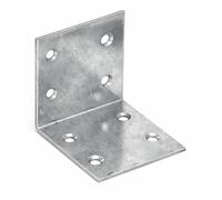 KSO3 Lot de 1 équerre d'angle en acier galvanisé 60 mm x 60 mm x 60 mm 2 mm d'épaisseur pour assemblage de meubles en bois - K07D
