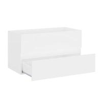 Ksodgun Meuble Lavabo Suspendu Blanc - Meuble Salle De Bains - 80x38.5x45 cm