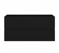 Ksodgun Meuble Lavabo Suspendu Meuble Salle De Bains Meuble sous-Vasque Tiroirs Meuble De Rangement Meubles - 90x38.5x45 cm Noir