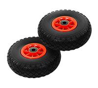 Ksodgun Roue de Diable 2 pcs | Roue de Diable Pleine en Caoutchouc 3.00-4 (260 x 85 mm) pour Chariots, Brouettes, etc