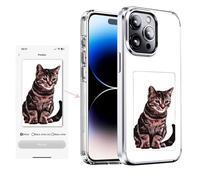 KSOPUERT Coque de Protection d'écran à Encre Compatible avec iPhone 15 de 6,1", Coque de téléphone à Encre Intelligente prenant en Charge l'affichage d'image 3,5", Blanc