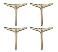 Ksowjdk Lot de 4 Pieds de Meubles en métal, Pieds de canapé triangulaires Modernes, processus de Polissage par galvanoplastie, Pieds de Remplacement pour canapé, Table, Placard, Table Basse, Meuble