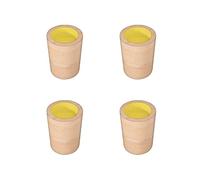 Ksowjdk Paquet de 4 Pieds de Meubles en Bois Massif, rehausseur de lit Rond, Pieds de Meubles en Bois pour Ajouter de la Hauteur au canapé, au Bureau, à la Table et aux chaises (5 cm/1,97 Pouces, 10