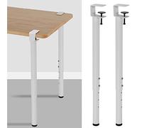Ksowjdk Pieds de Serrage de Table réglables, Pieds de Bureau de Salle à Manger en métal en Forme de F, Pieds de Meubles télescopiques en Fer, pour Console de Meubles de Table Basse à Faire soi-même,