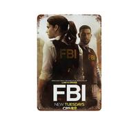KSOXDAITIP Poster de la série télévisée FBI Saison 1 - Décoration murale moderne en métal - Décoration d'intérieur moderne - Décoration d'intérieur - Pour bar, boutique, cadeau vintage - 30 x 20 cm